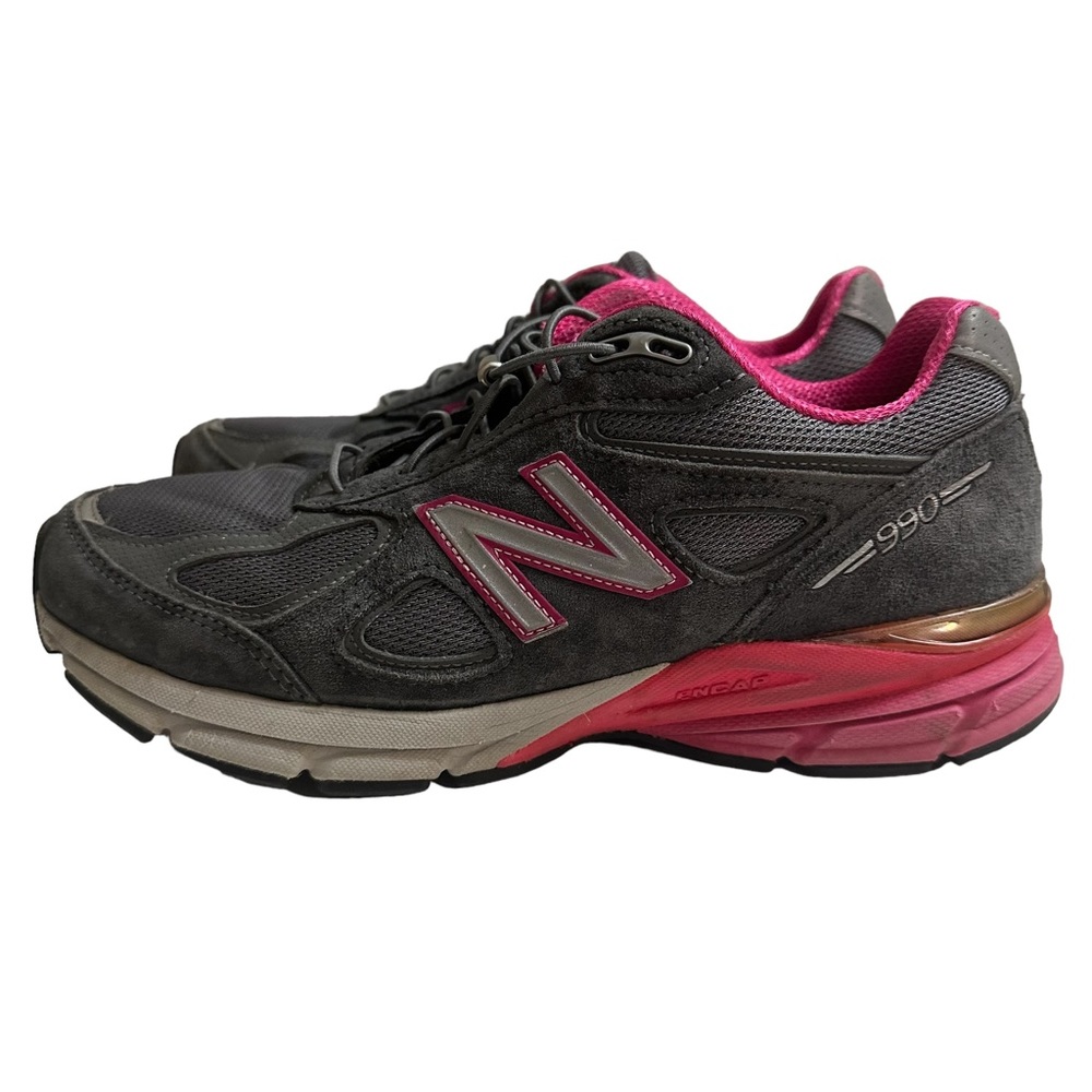 New Balance 990v4‎ Womens 8.5 B Gray Pink Made in USA W990GP4 NO INSOLES